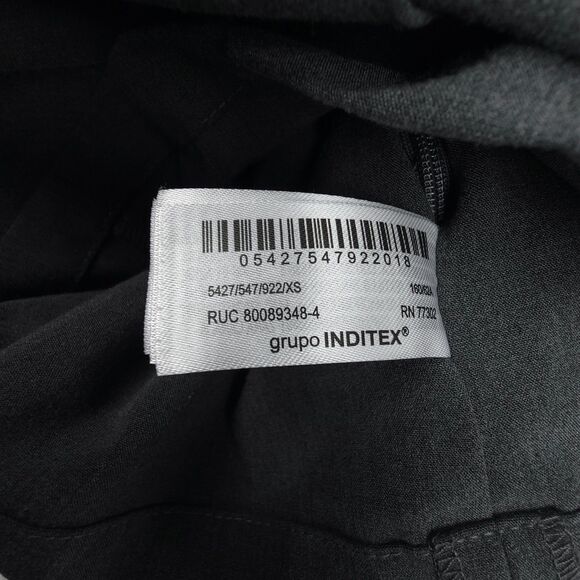 NEW Zara 90s Box Pleated Belted Micro Mini Skirt Skort Low Rise Gray Academia XS - Picture 9 of 9